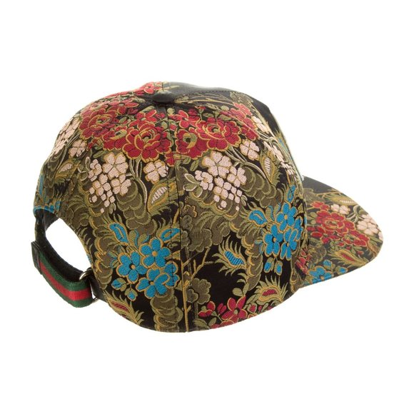New Gucci UFO Fall '17 Collection Rainbow Floral Embroidery Baseball Cap Hat NWT - Picture 8 of 16